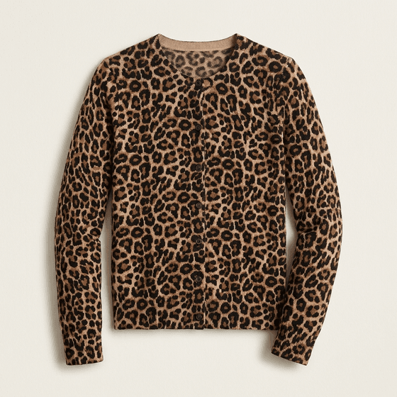 Cardigan animal print