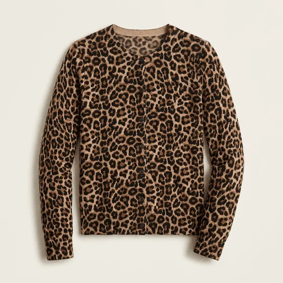 Cardigan animal print